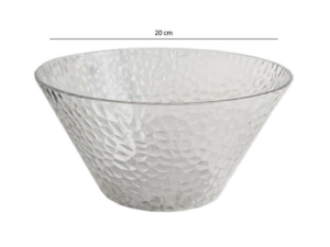 SALADEIRA PLASTICA 20CM MARTELADA