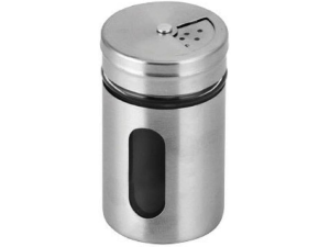 SALEIRO INOX COM VISOR 05X08CM 90ML