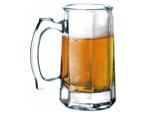 JOGO 2 CANECA VIDRO 390ML CHOPP ZERO GRAU
