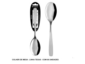 KIT 06 COLHERES MESA TEXAS 19,7CM