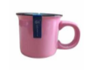 CANECA CERAMICA 95ML ROSA RETRO