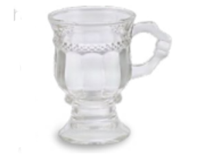 JOGO 6 CANECA VIDRO 150ML JADE