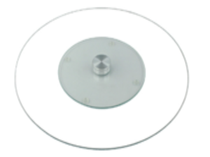 CENTRO MESA VIDRO GIRATORIO 40CM