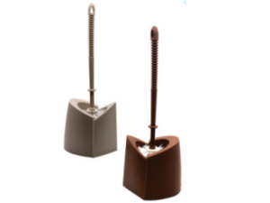 ESCOVA SANITARIA 38CM MARRON / BEGE