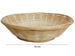CESTA PALHA 19CM