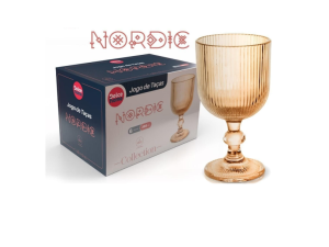 JOGO 6 TAÇAS VIDRO 255ML BLISS AMBAR