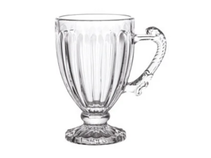 JOGO 6 CANECA VIDRO 190ML ROMA CLEAR