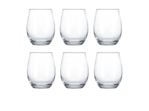 JOGO COM 6 COPOS VIDRO 530ML BOJUDO