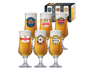 JOGO 6 TAÇAS DE CERVEJA BARCELONA