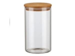 POTE VIDRO 0,9L LISO TP-BAMBU