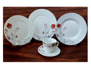 APARELHO JANTAR VIDRO 20 BRANCO 