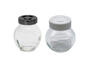 POTE VIDRO MINI BALEIRO 110ML TP-CROMADA