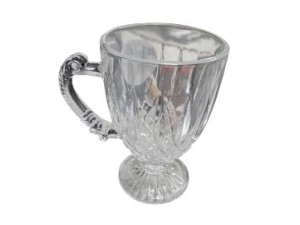 CANECA DE VIDRO 190ML TRANSPARENTE BERLIN