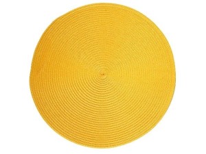 LUGAR AMERICANO 38X38CM REDONDO AMARELO