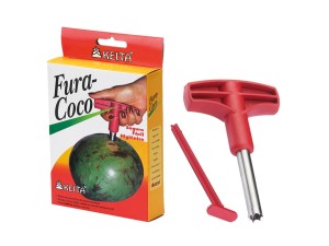 FURA COCO INOX CABO PLASTICO KEITA