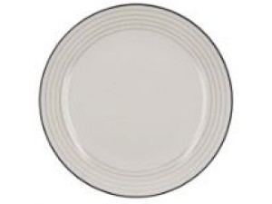 PRATO DE CERAMICA 27CM RASO BRANCO - LINHA NANCY