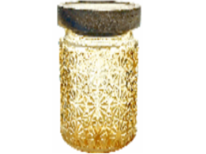 POTE VIDRO AMBAR 900ML TP-MADEIRA