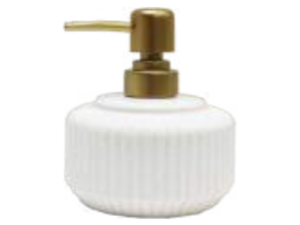 PORTA SABONETE LIQUIDO CERAM REDONDO BOJUDO