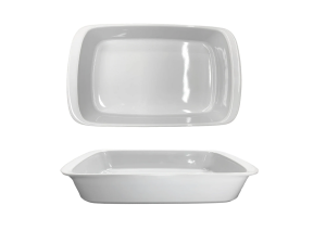 TRAVESSA REFRATARIA BRANCA 22X14CM 550ML