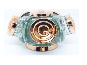 BALEIRO MEDIO VIDRO TAMPA PLASTICA COBRE 05 GOMOS