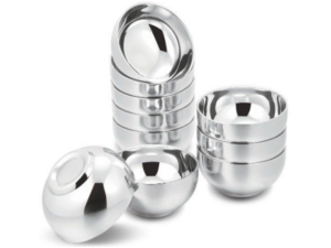 TIGELA INOX 13CM DUPLA