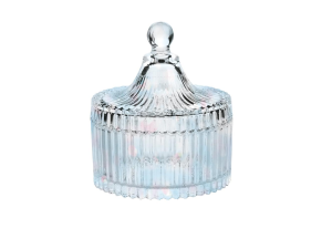 BOMBONIERE VIDRO 09X6,5CM RETO