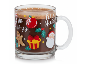 CANECA VIDRO 215ML JULES  NATAL