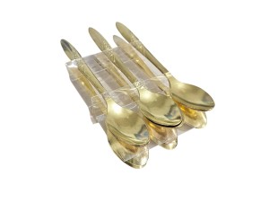 TALHER OURO 12 COLHER CAFE 10CM