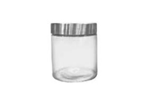 POTE VIDRO REDONDO 880ml TAMPA INOX