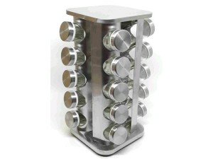 PORTA CONDIMENTO INOX C/20 GIRATORIO REDONDO