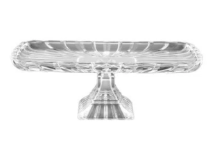 PRATO BOLO VIDRO RETANGULAR 36X17X14CM QUADRATTA